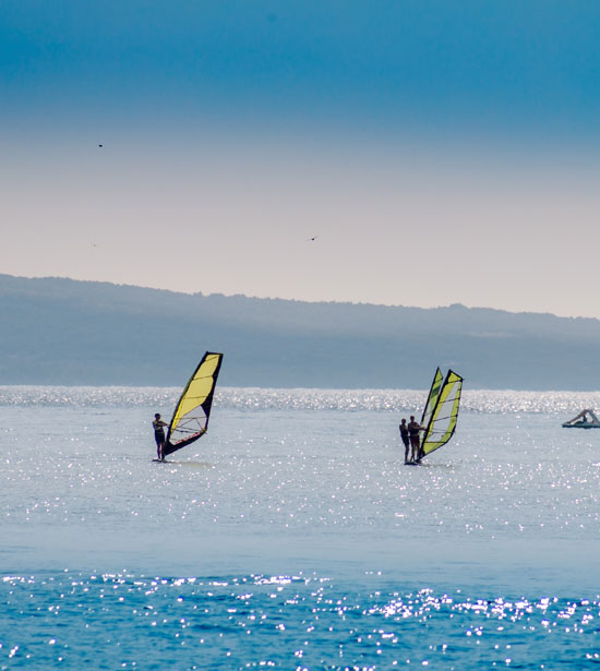 windsurfing